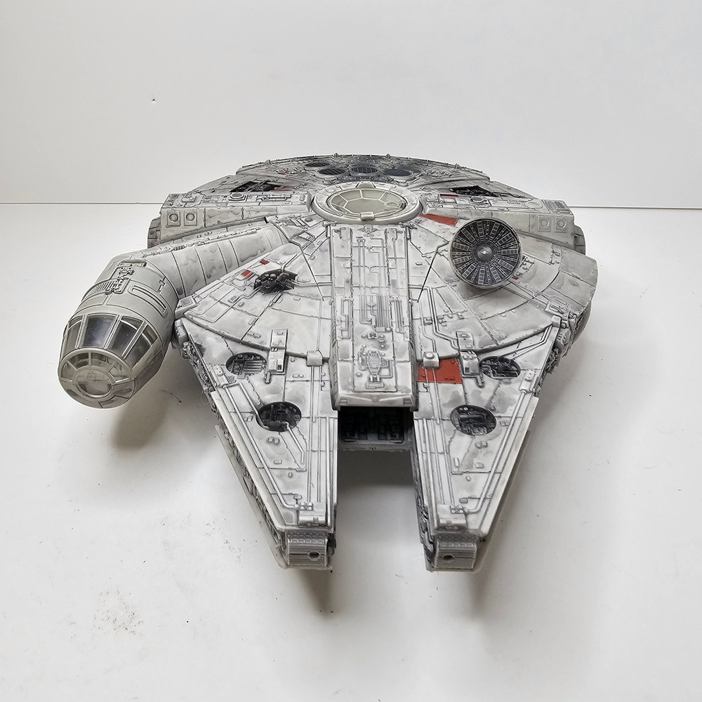 Star Wars Millennium Falcon Spaceship Toy Corellian Freighter Vehicle Gray - Picture 2 of 11
